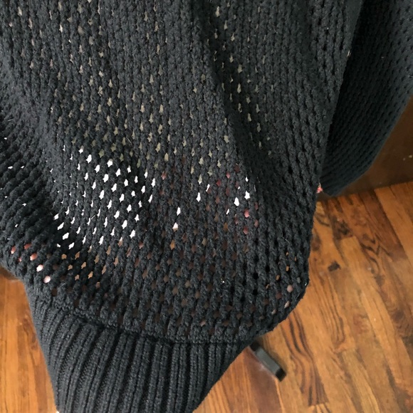 Rock & Republic Black waffle sweater - Picture 6 of 7